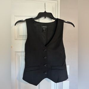 Mango black vest. Size L
